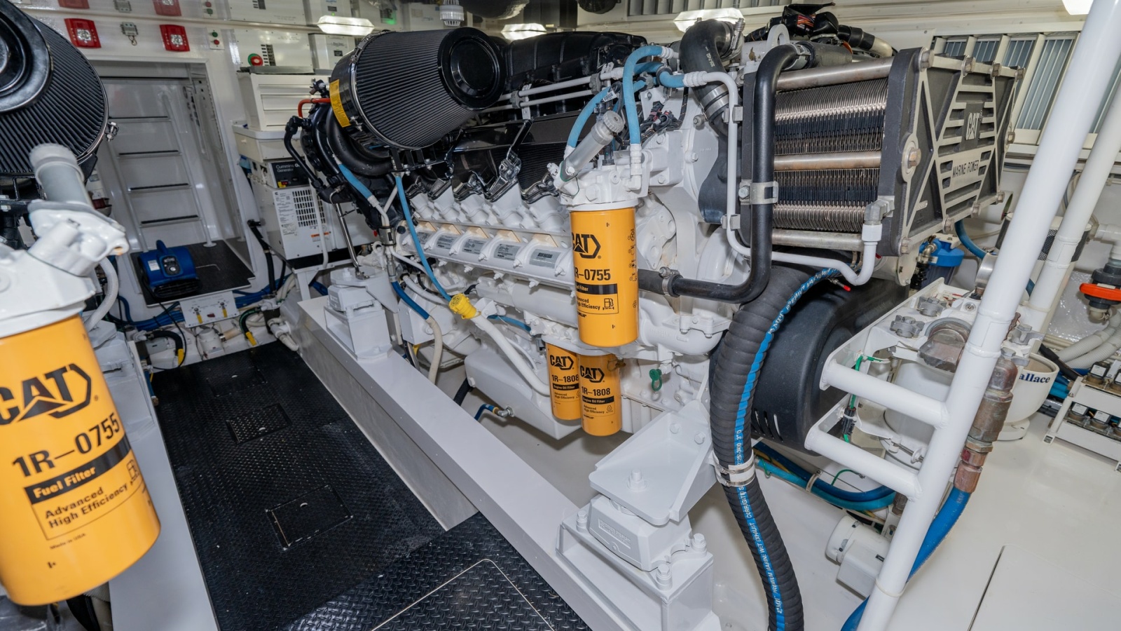 Engine Room with CAT Engines
