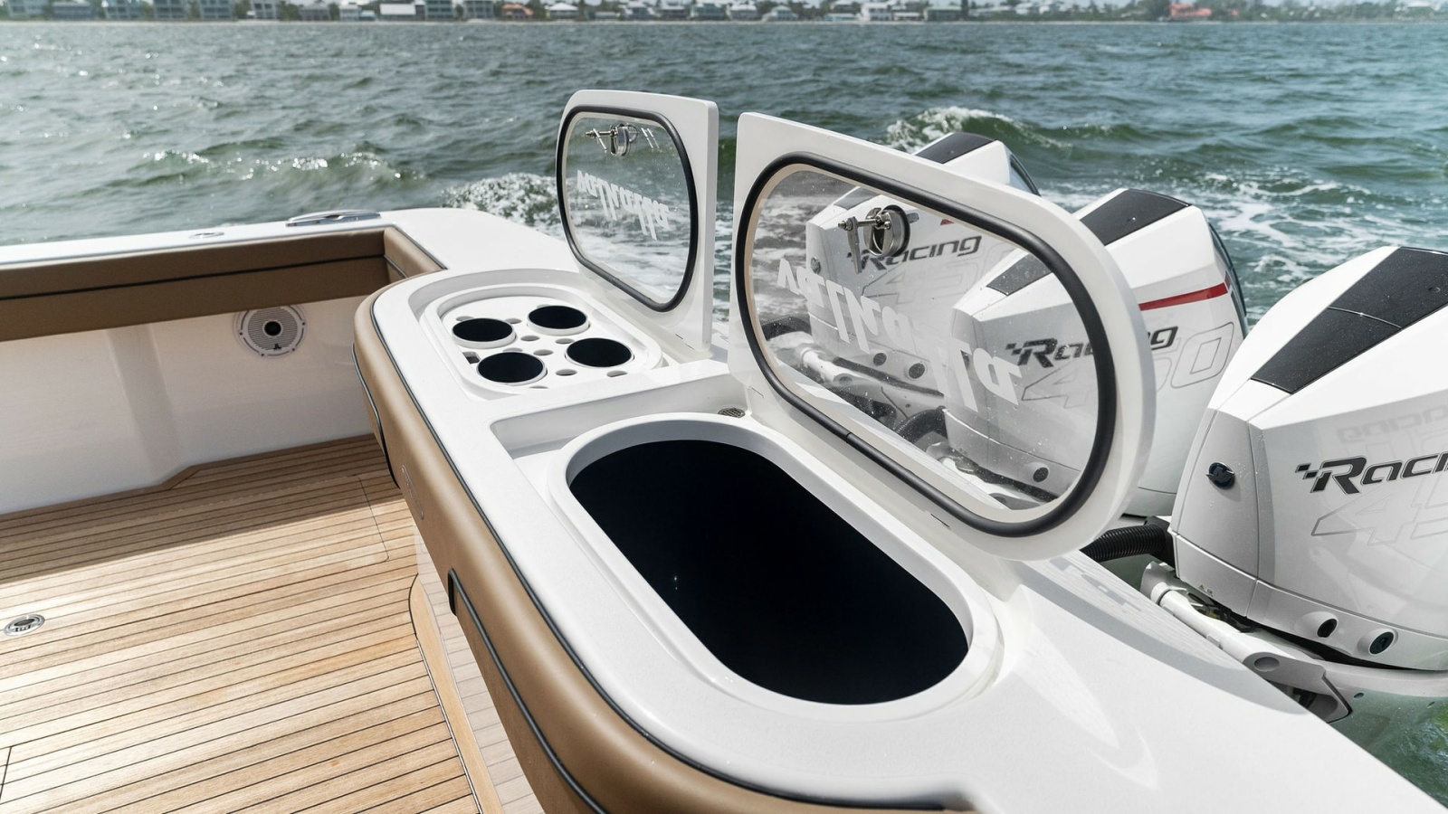 Aft Deck with Livewell and Engines