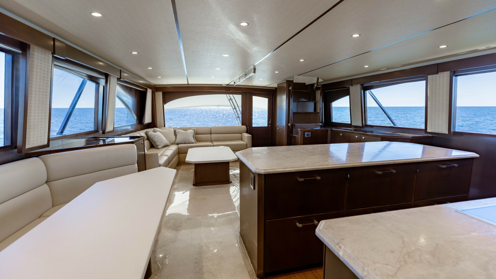 2015 Viking 76 Enclosed Bridge- CHULA- Salon/ Galley
