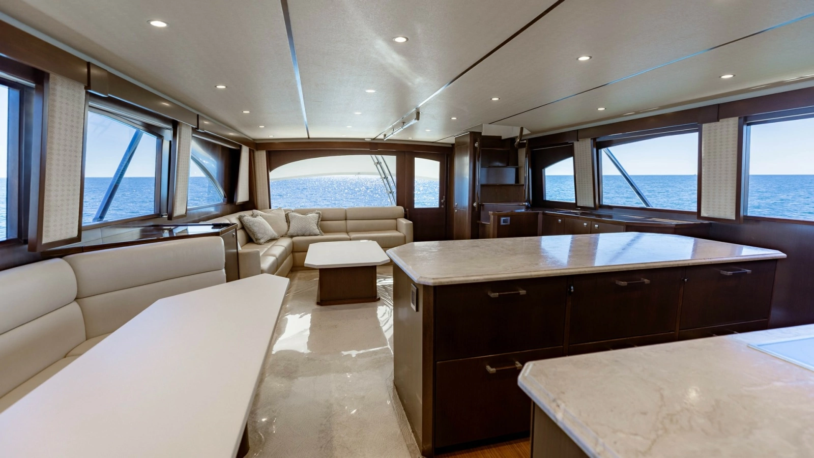 2015 Viking 76 Enclosed Bridge- CHULA- Salon/ Galley