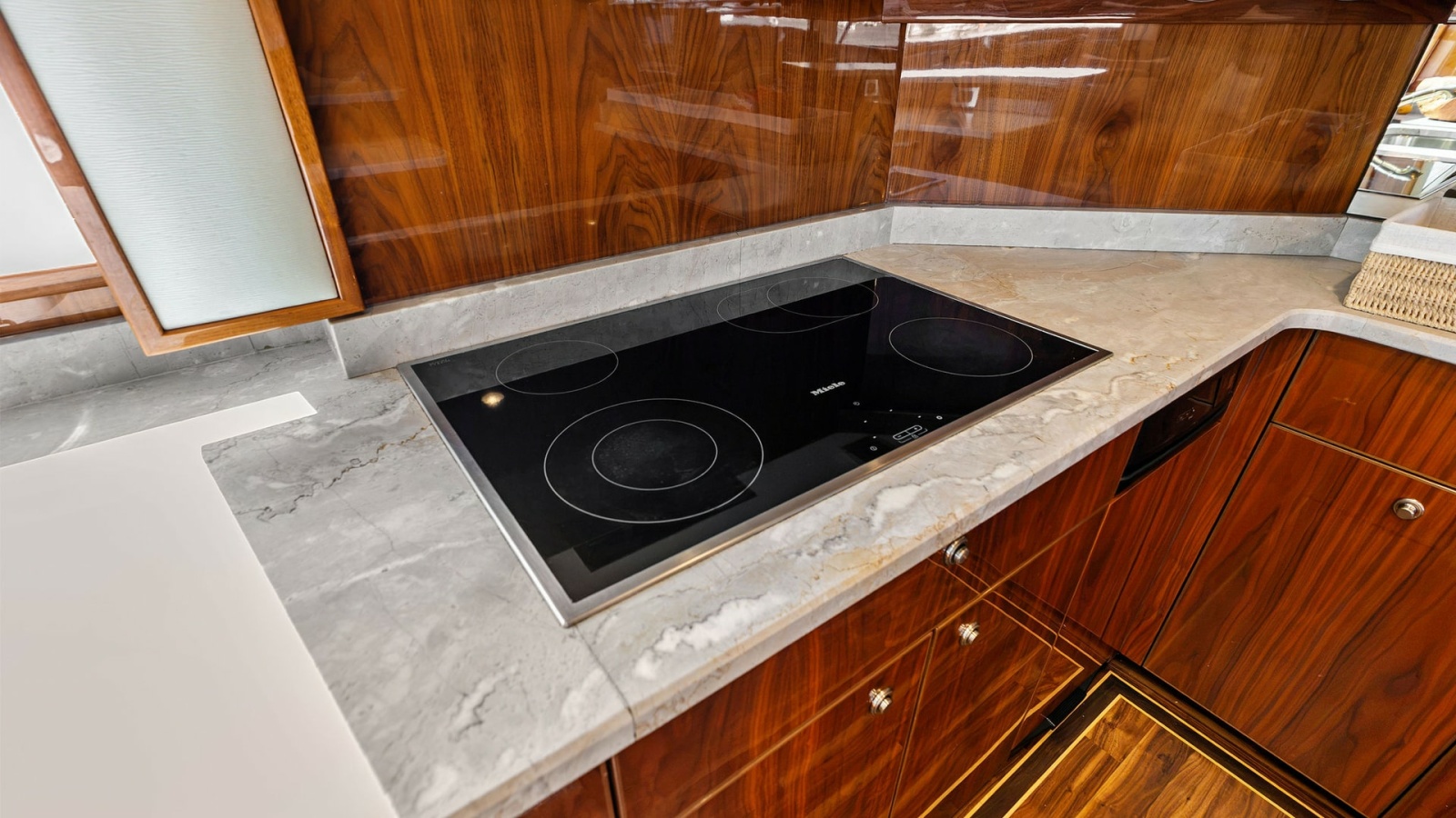 Galley with Modern Induction Cooktop