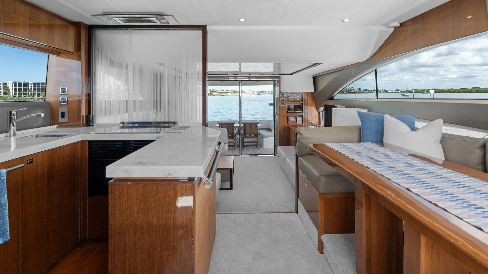 Spacious Salon and Galley Area
