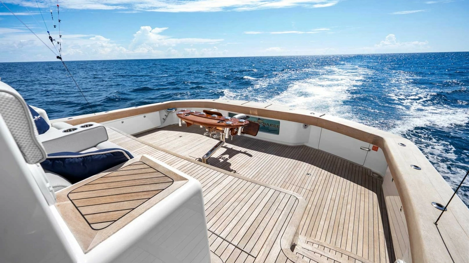 Spacious Aft Deck with Teak Flooring