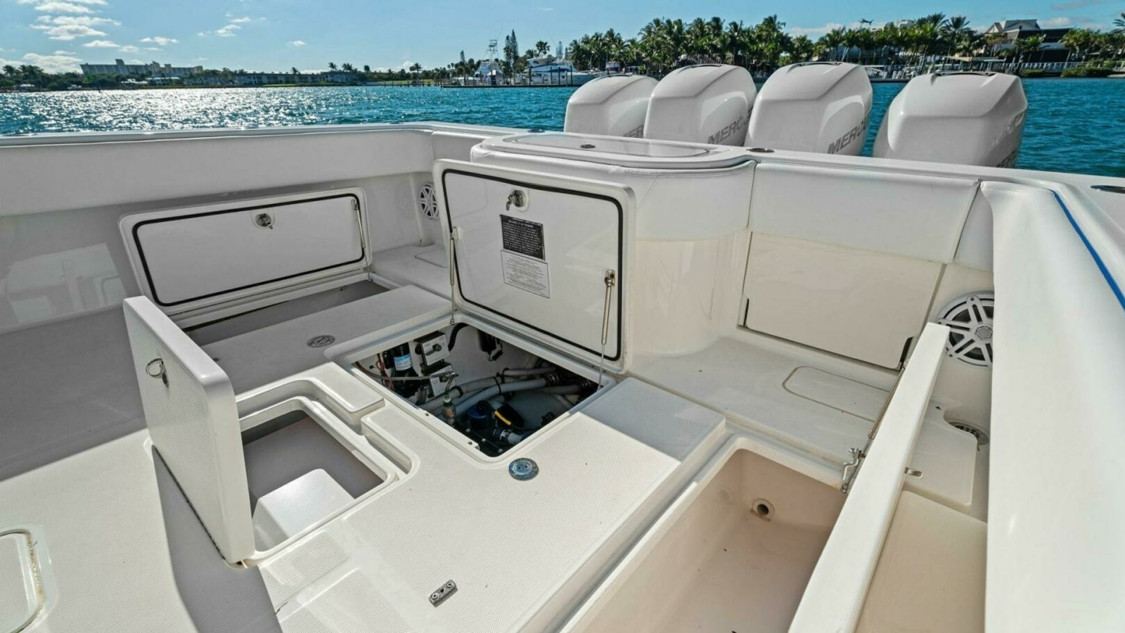 Spacious Aft Deck with Storage Access