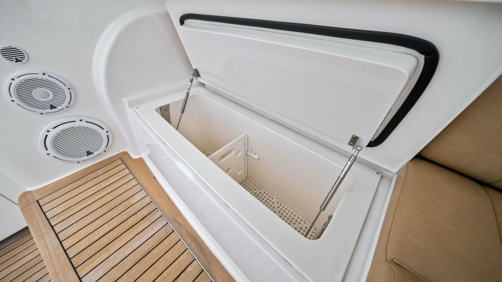 Cockpit Storage and Seating Area