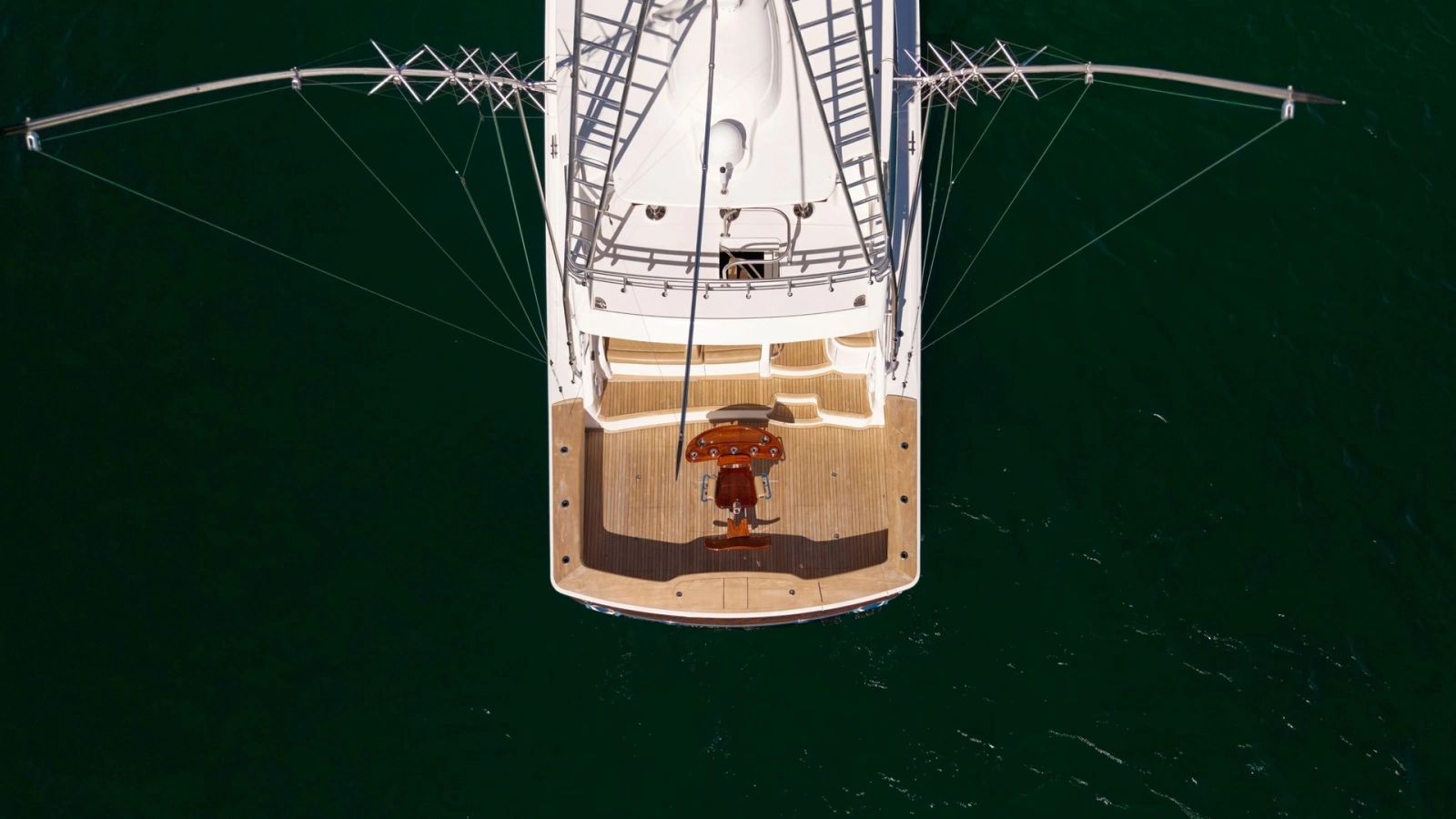 Aerial View of Aft Deck and Outriggers