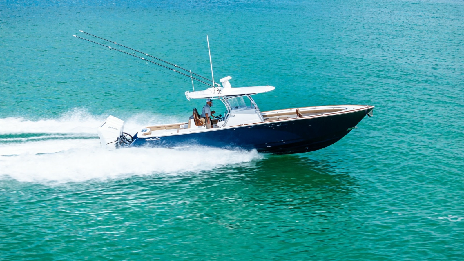 Side View of Valhalla V-37 in Motion