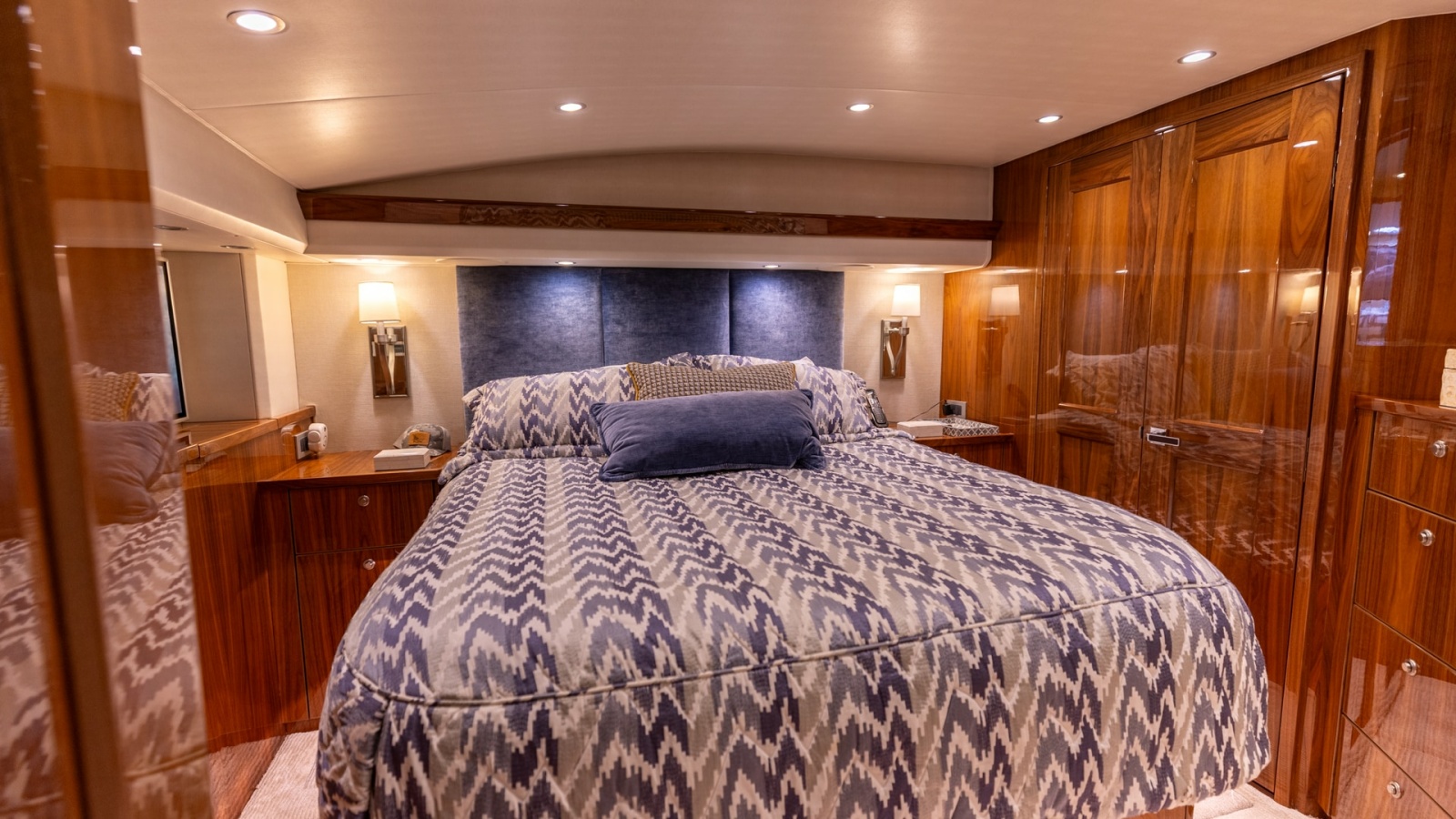 Master Stateroom with Luxurious Finish