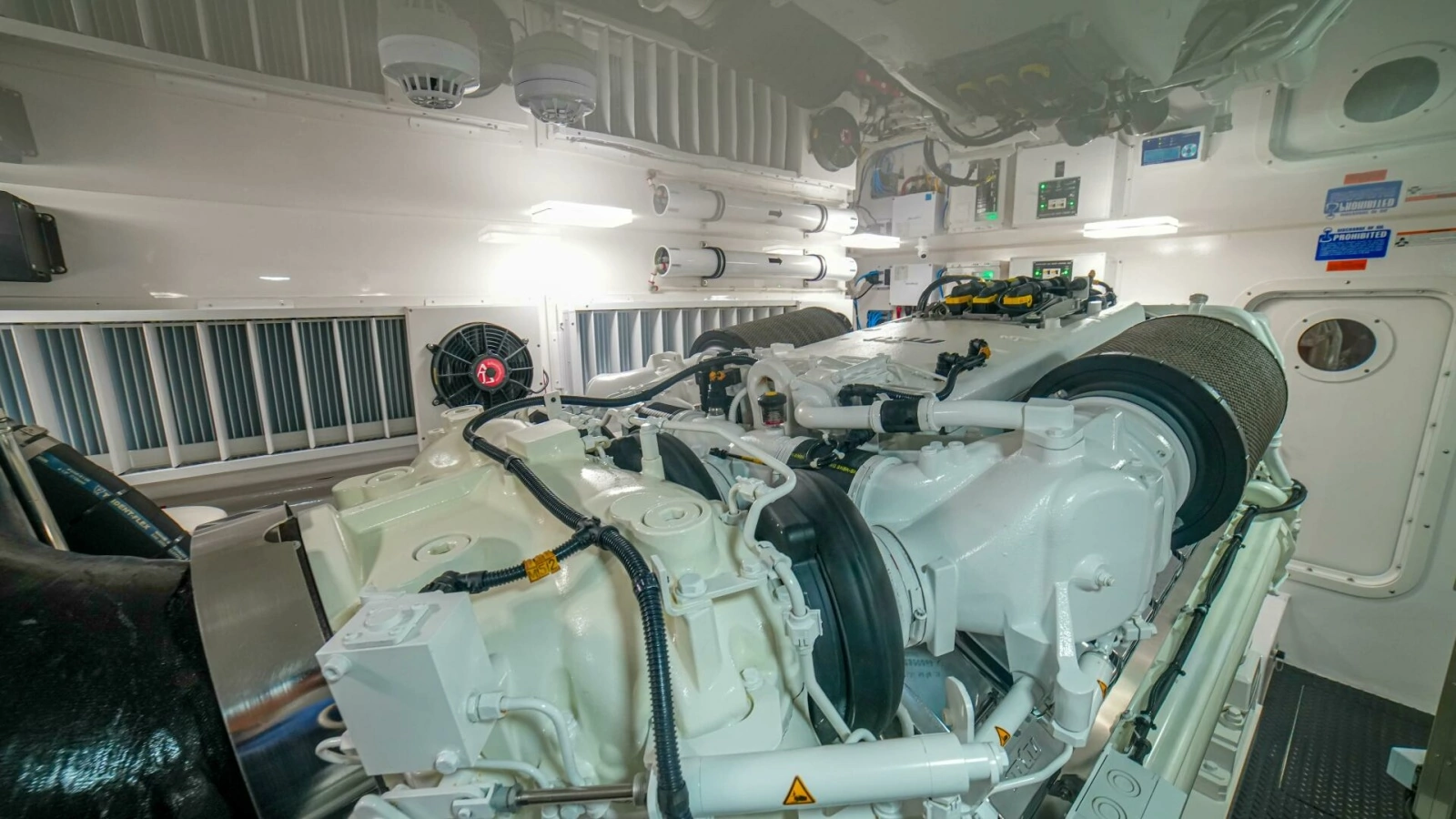 2023 Viking 73 Convertible "Free Spool" - Engine room