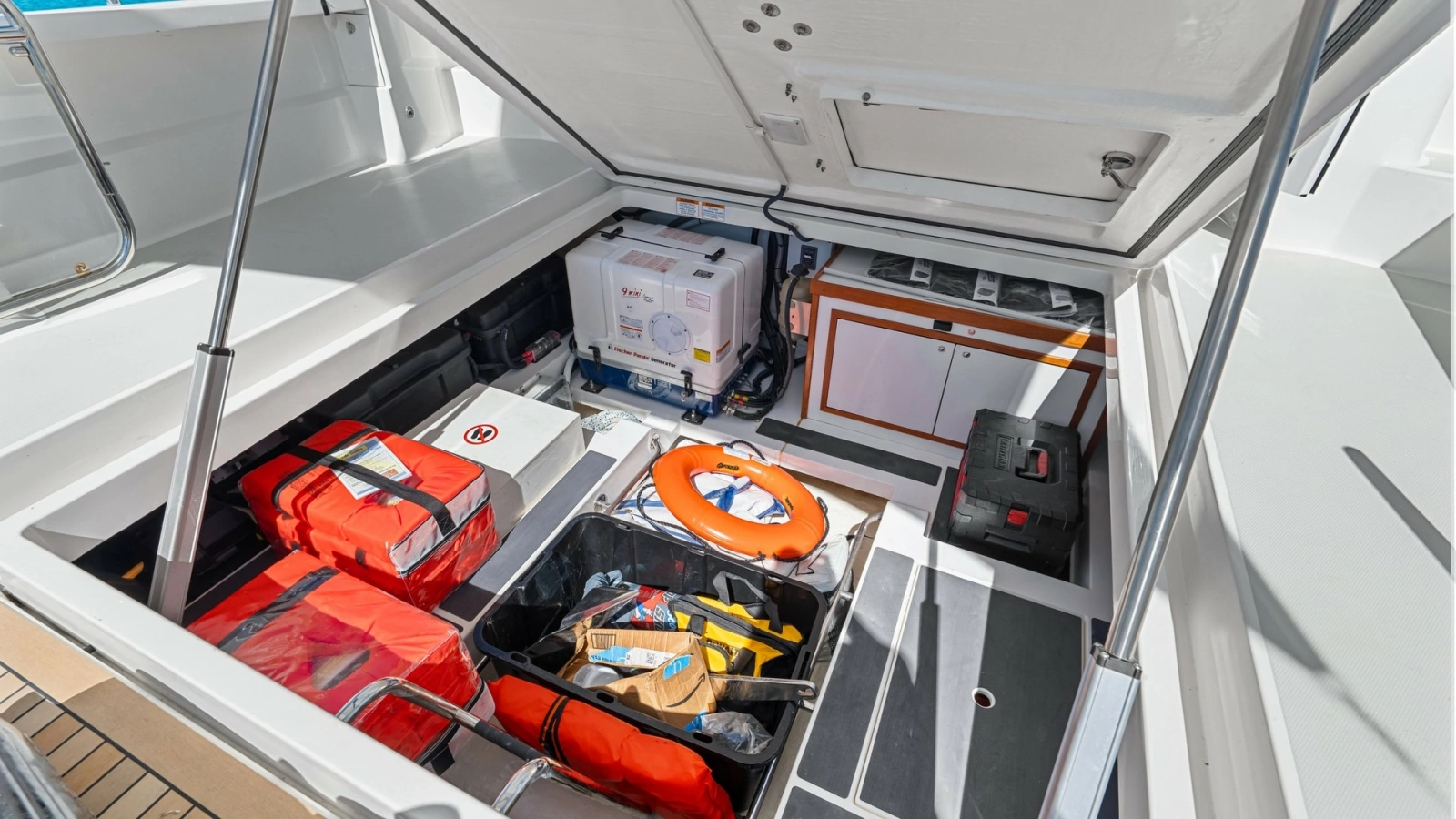 Spacious Aft Storage Compartment