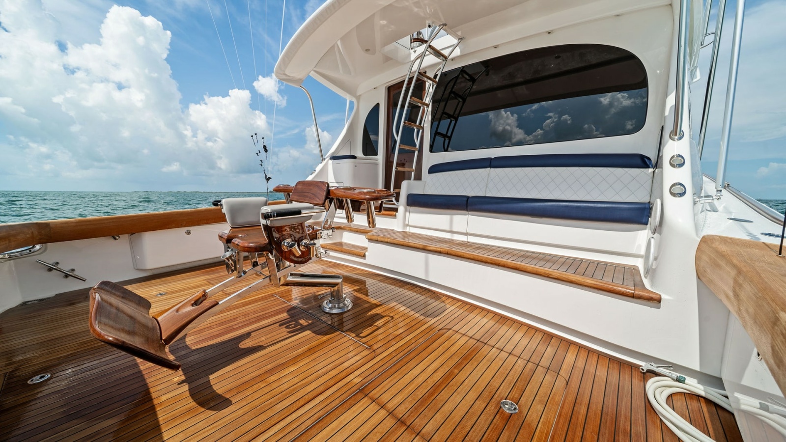 Spacious Teak Cockpit Area