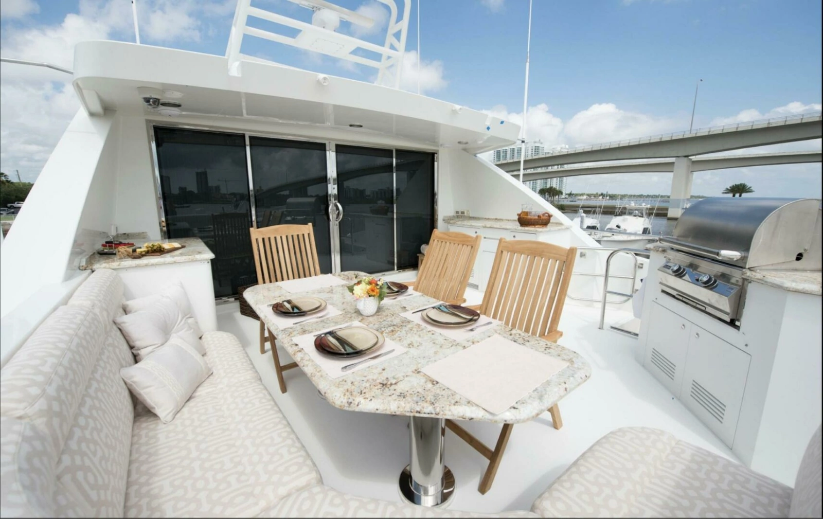 Cheoy Lee 95 FOOTLOOSE - Skybridge Aft