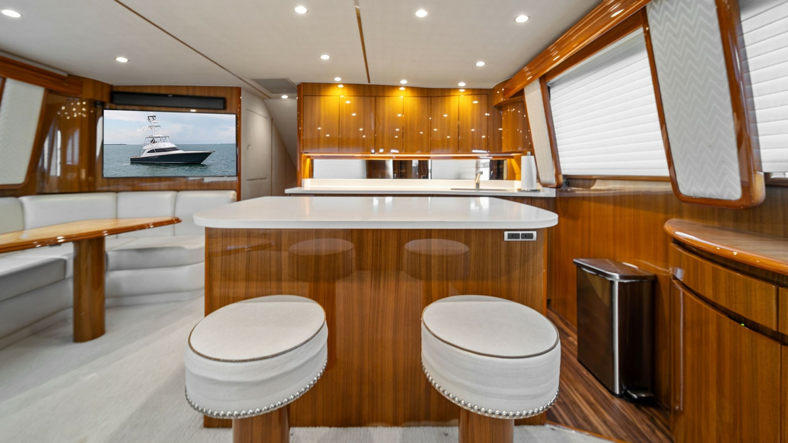 Luxurious Interior Salon with Galley