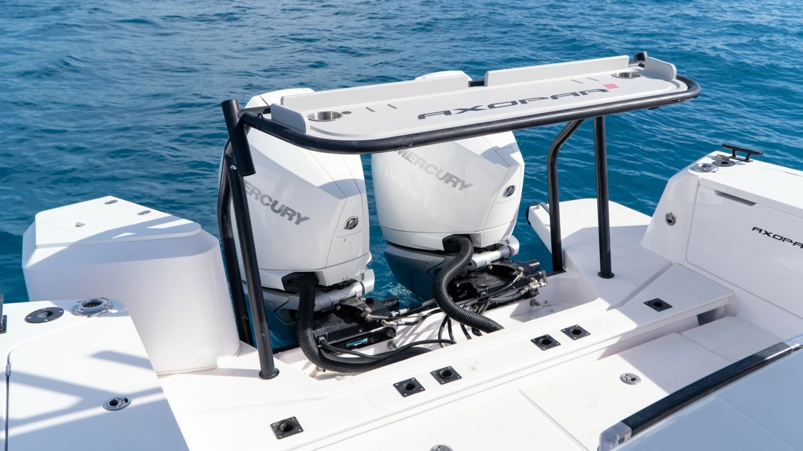 Twin Mercury Outboard Engines