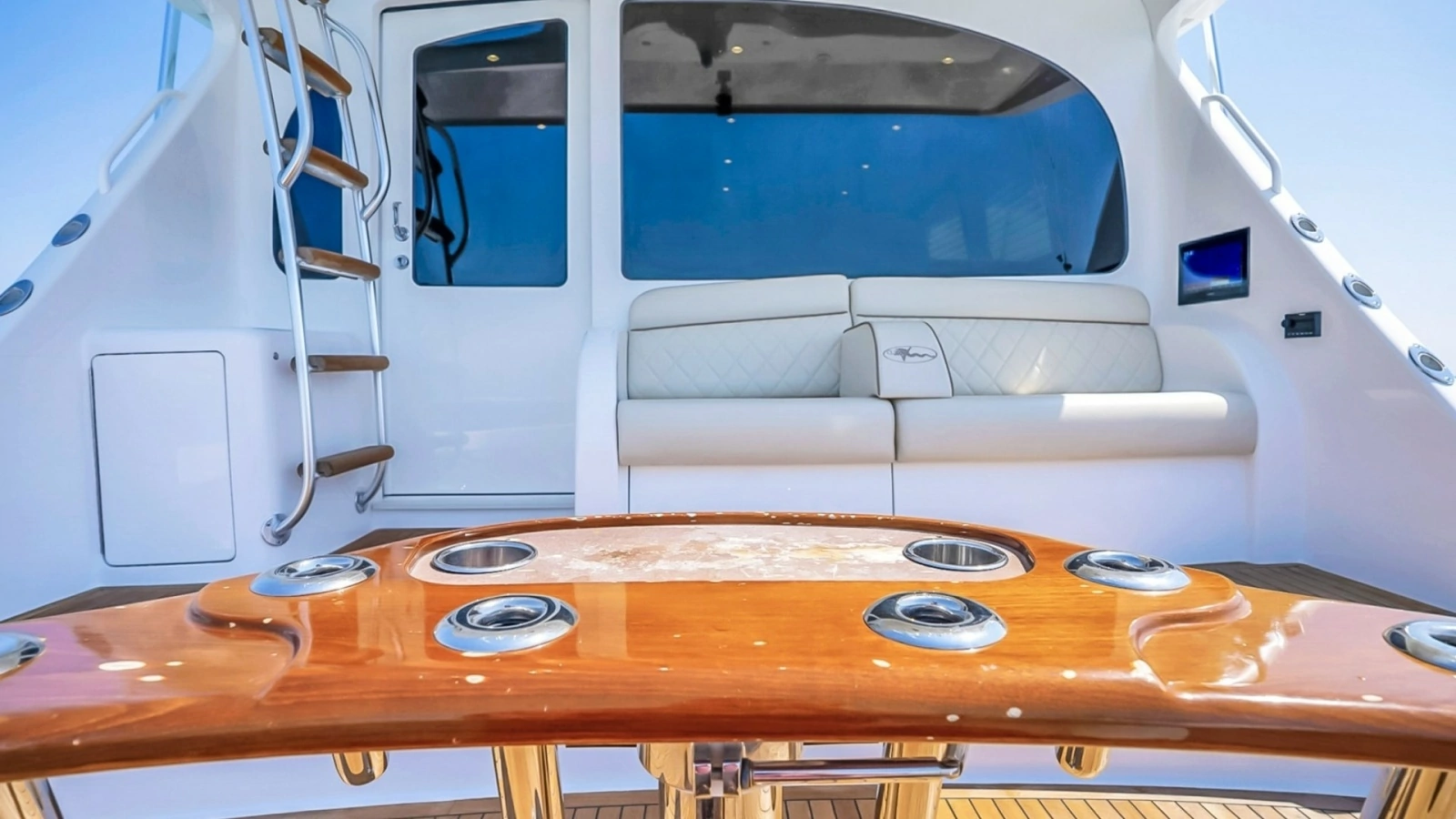 Aft Deck with Teak Table