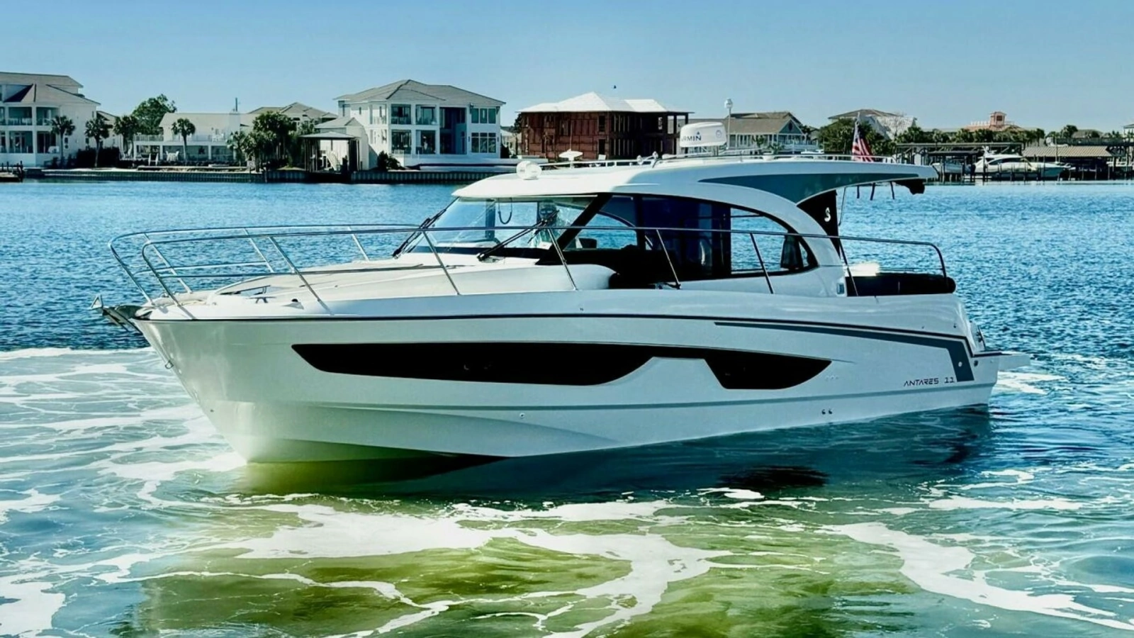 Starboard Side View in Marina