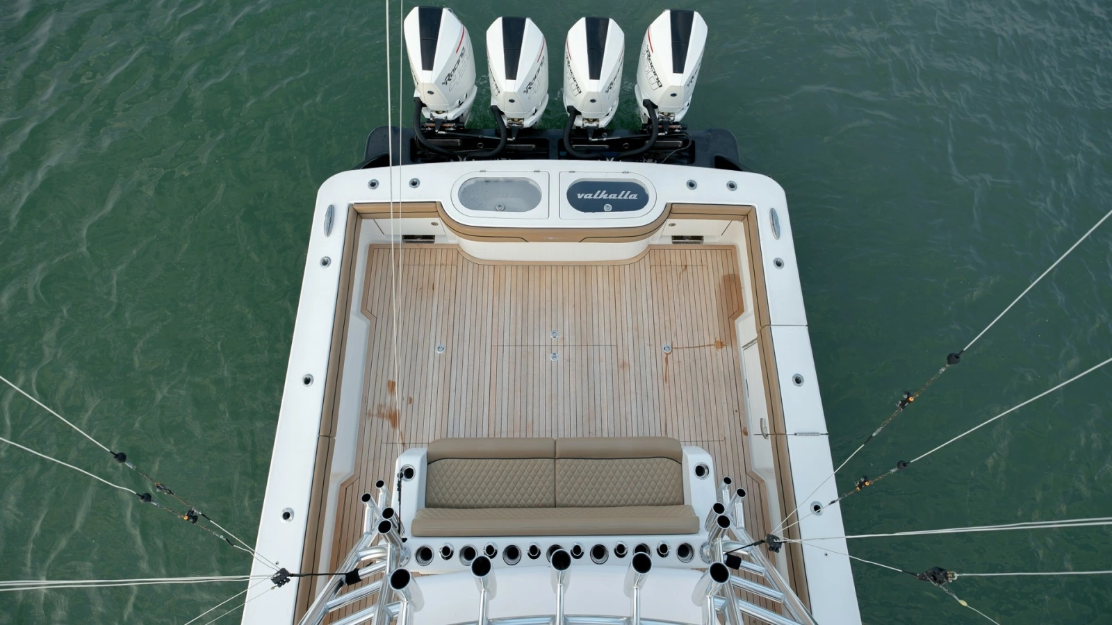 Spacious Aft Deck with Quad Engines