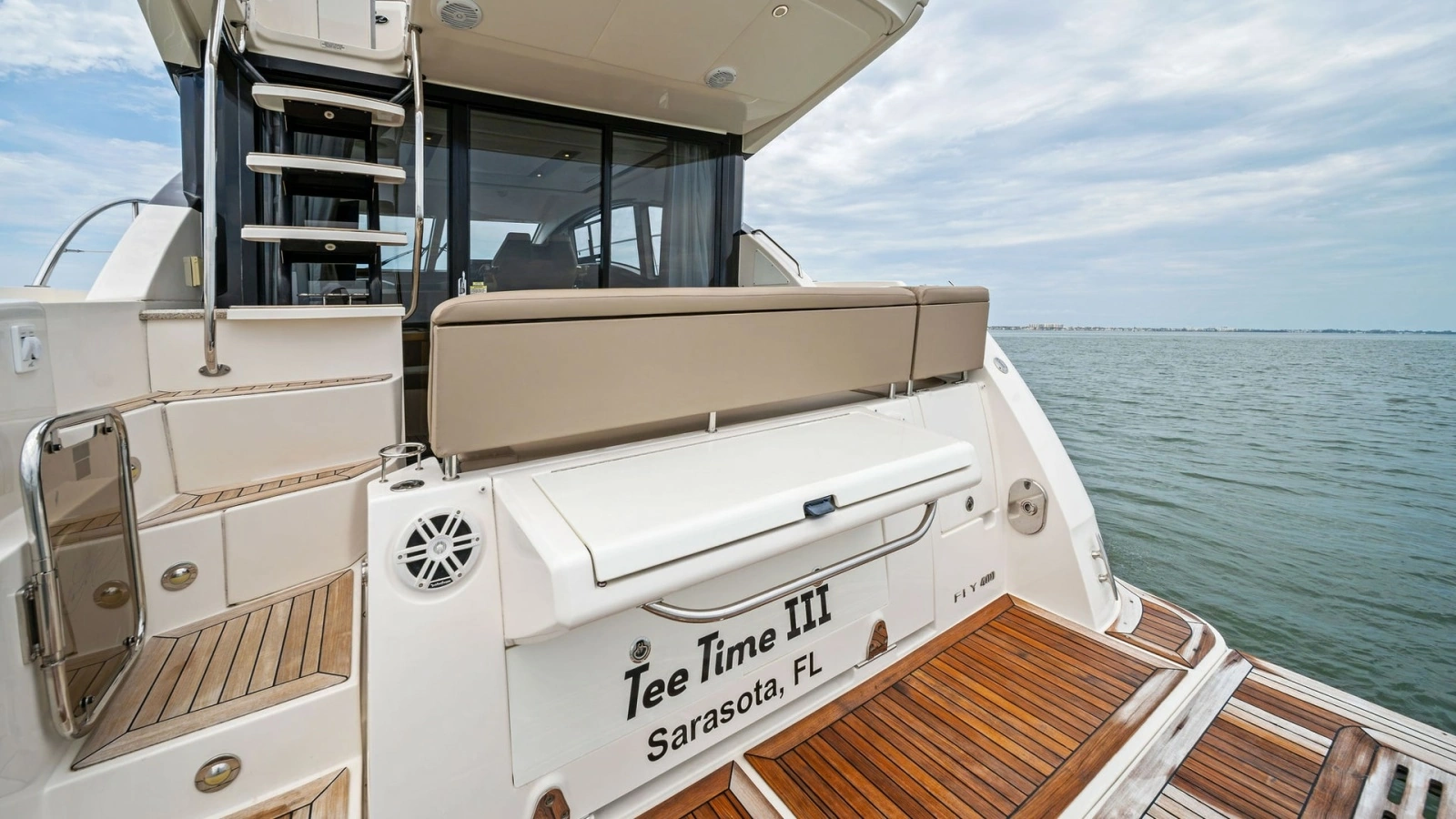 Spacious Aft Deck with Swim Platform