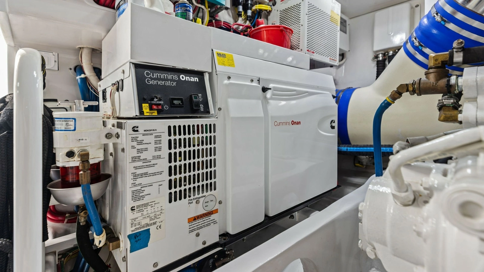 Engine Room with Cummins Onan Generator