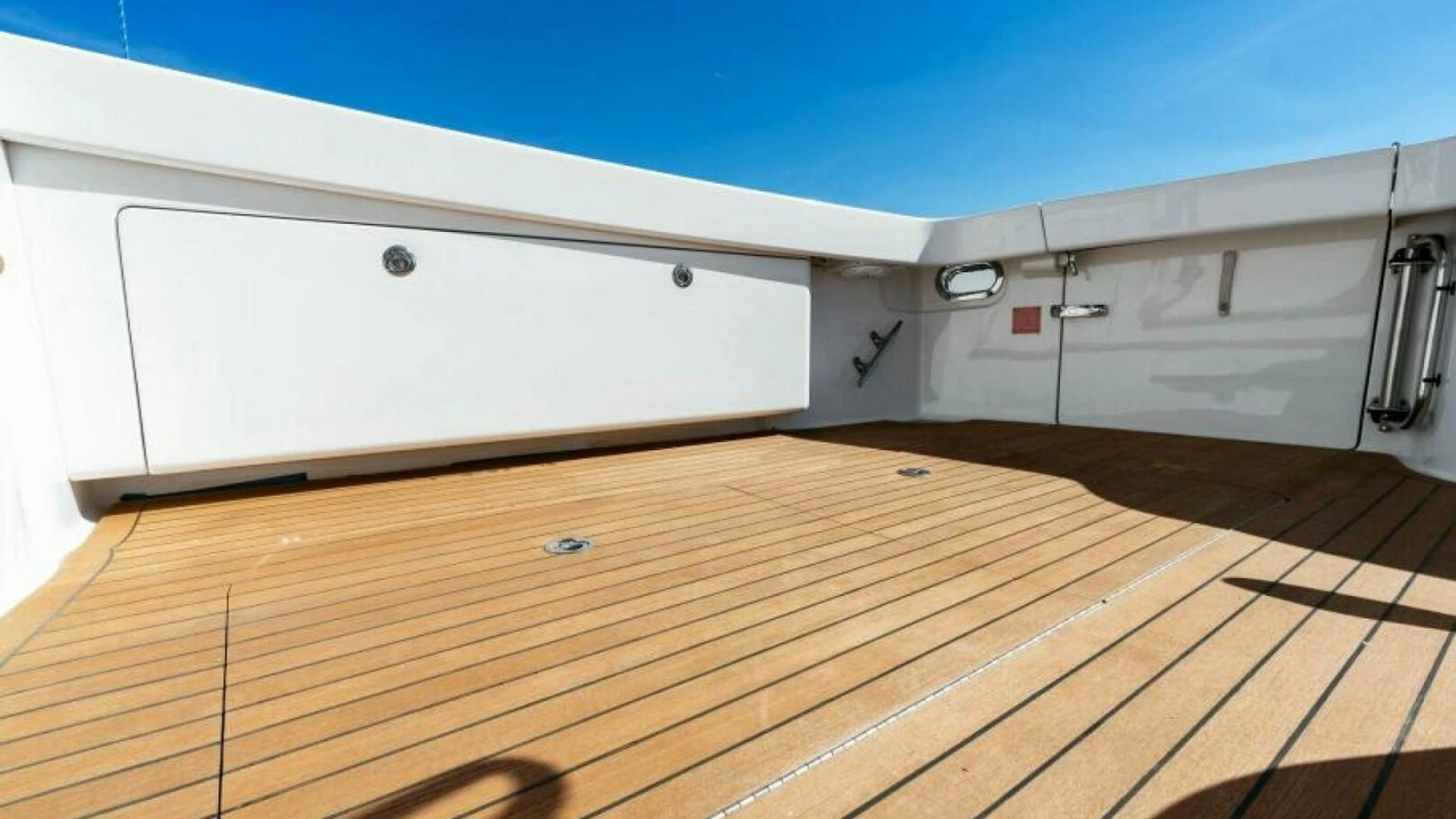 Spacious Teak Cockpit Deck