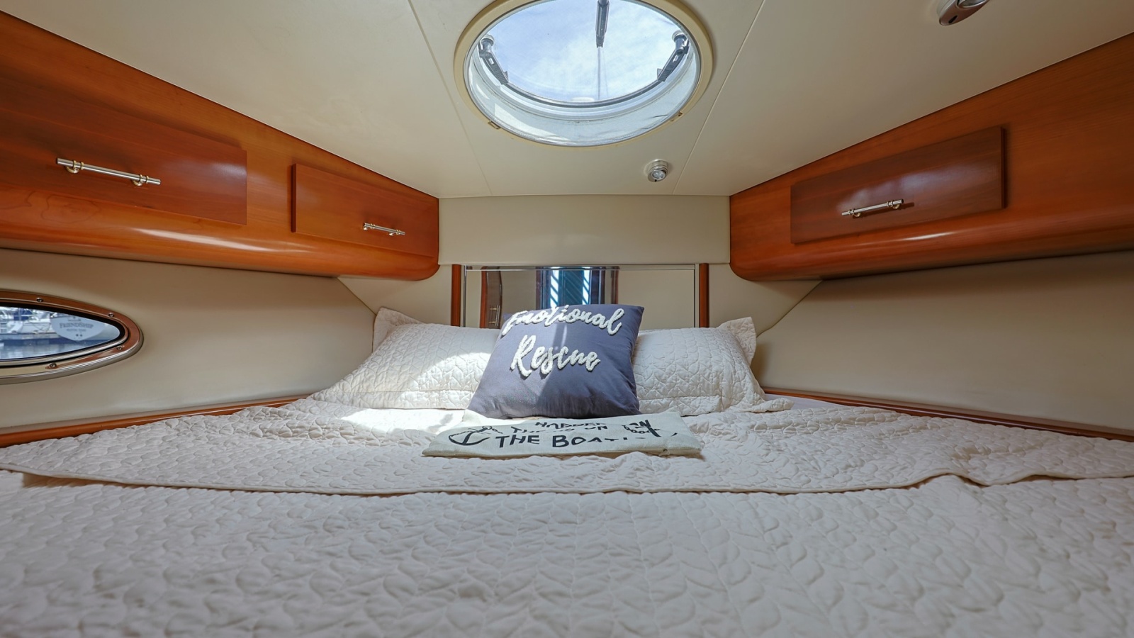 Forward Stateroom with Skylight