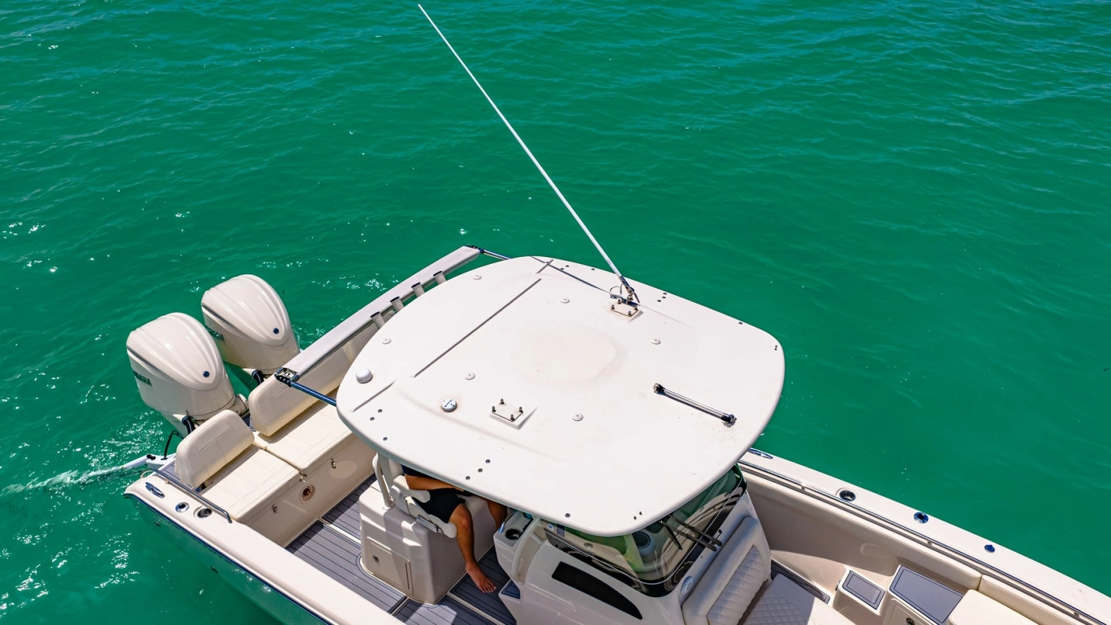 Aerial View of Helm and Aft Deck