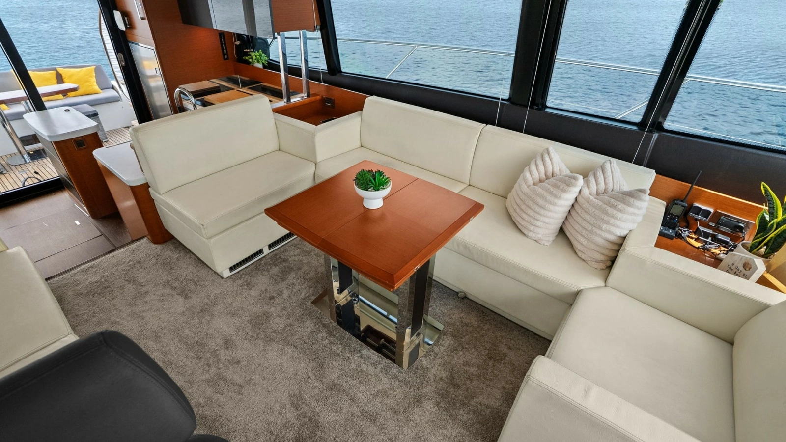 Luxurious Interior Salon with Panoramic Views