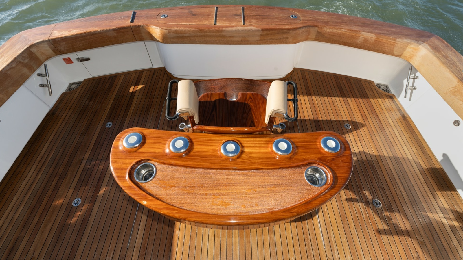 Teak Cockpit with Fishing Station
