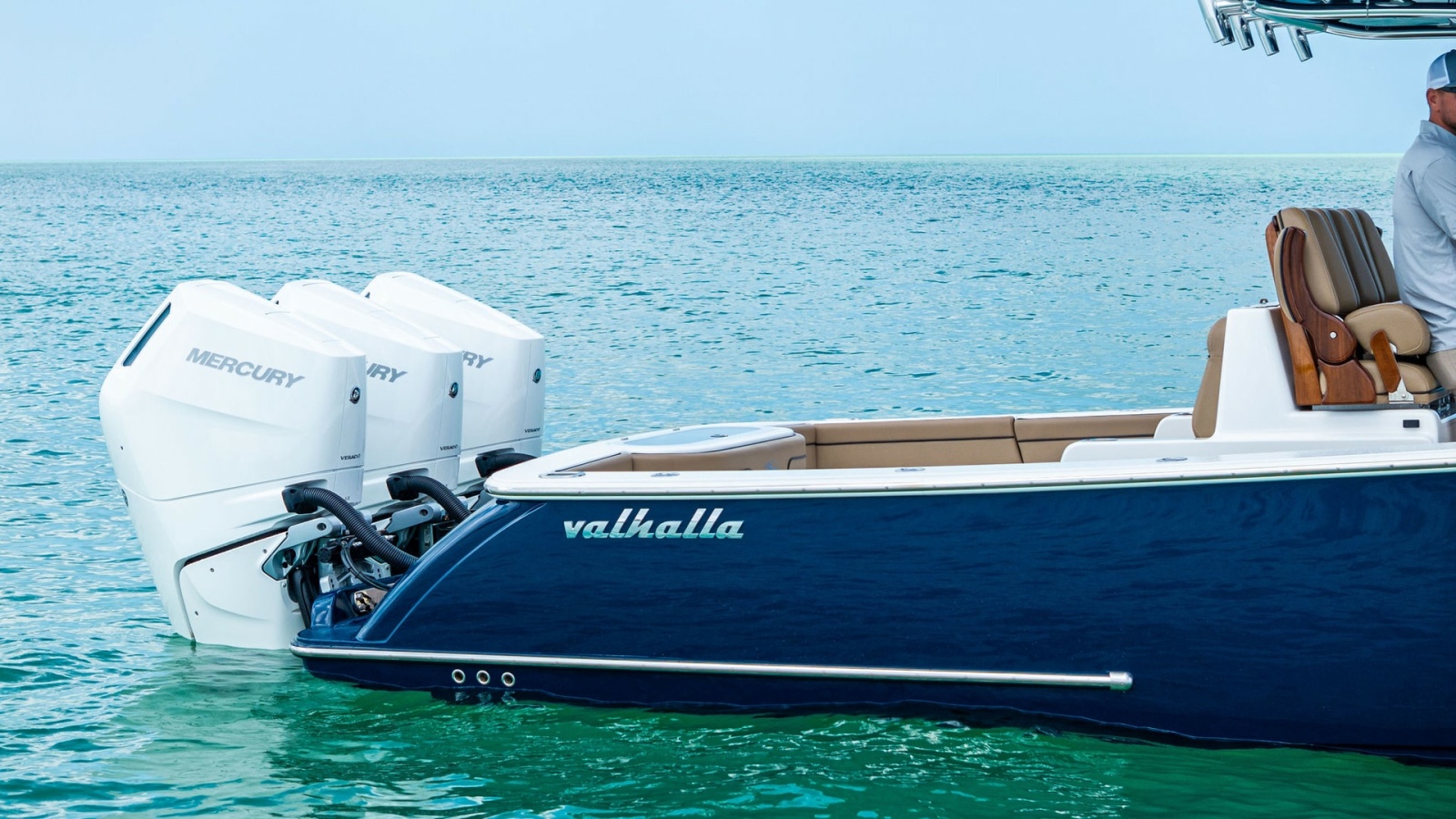 Aft View with Triple Outboards