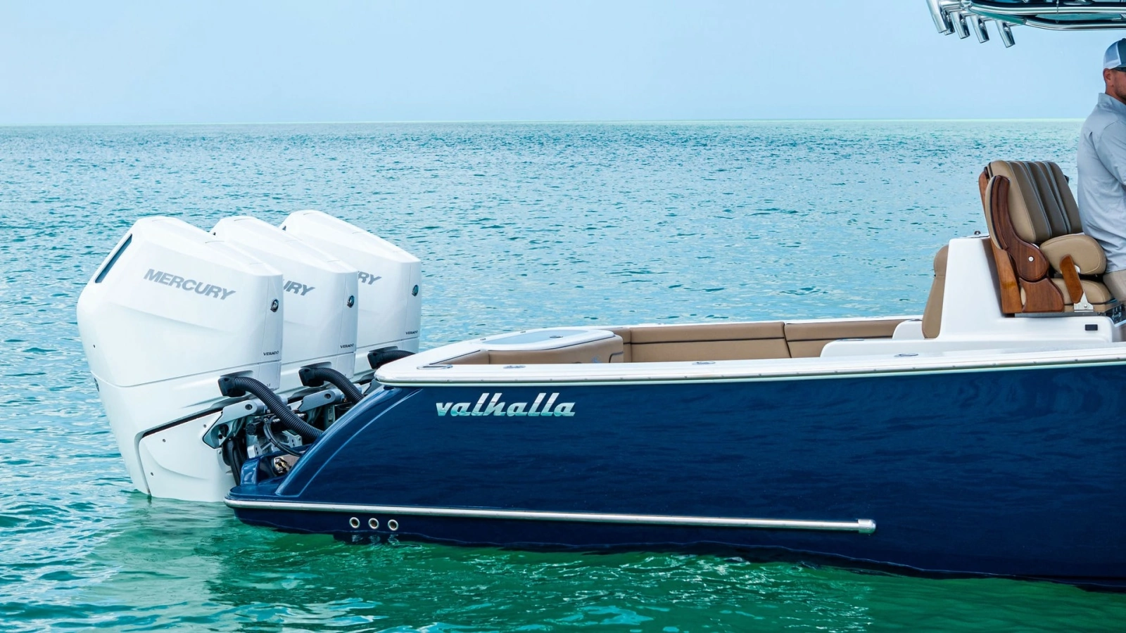 Aft View with Triple Outboards