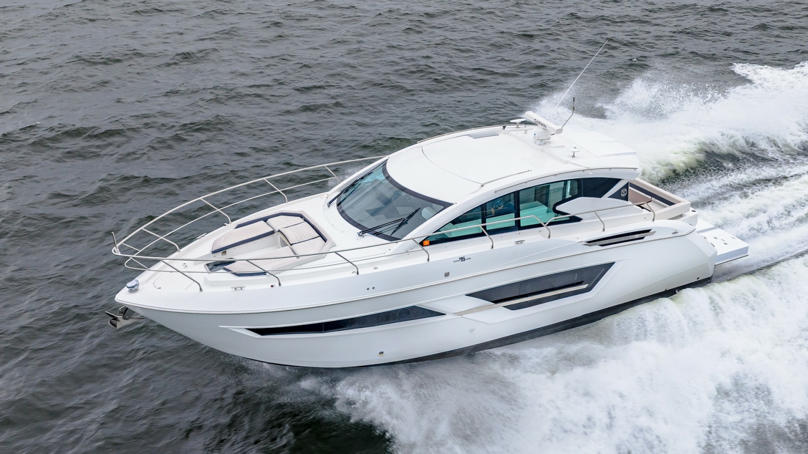Aerial View of Cruising Cantius 46