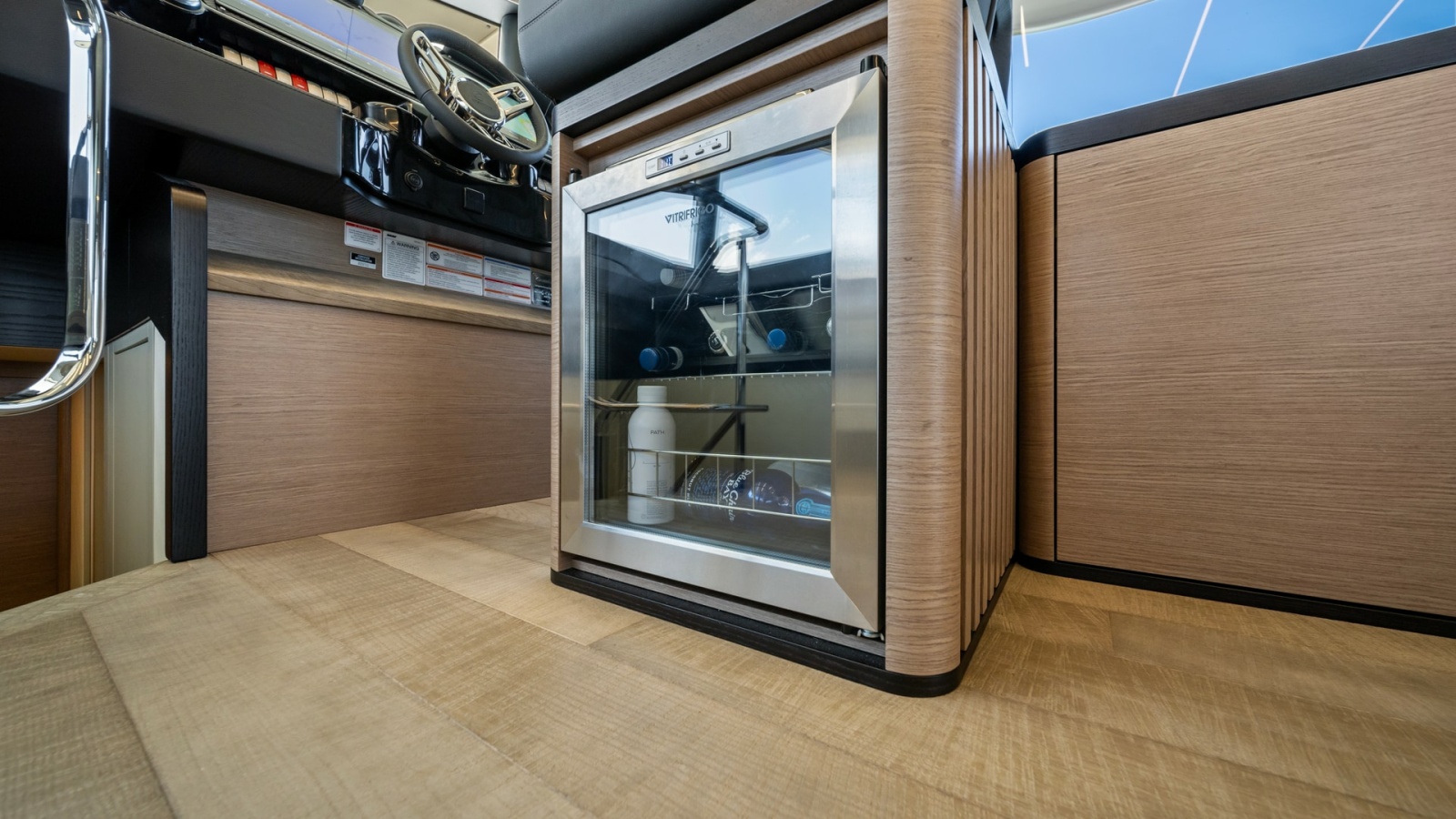 Helm Station with Mini Fridge