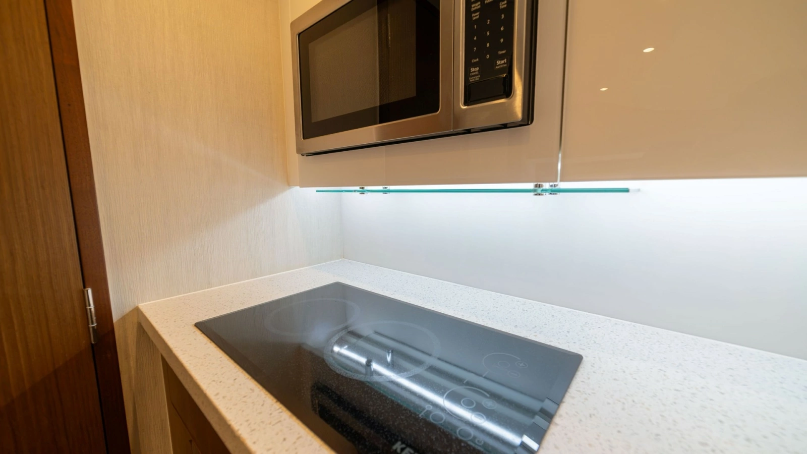 Galley with Cooktop and Microwave