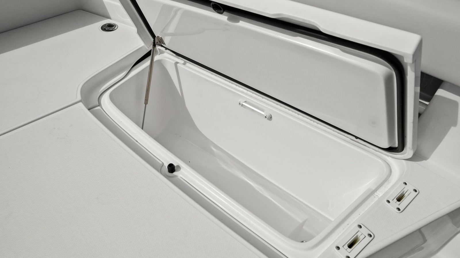 Spacious Deck Storage Compartment
