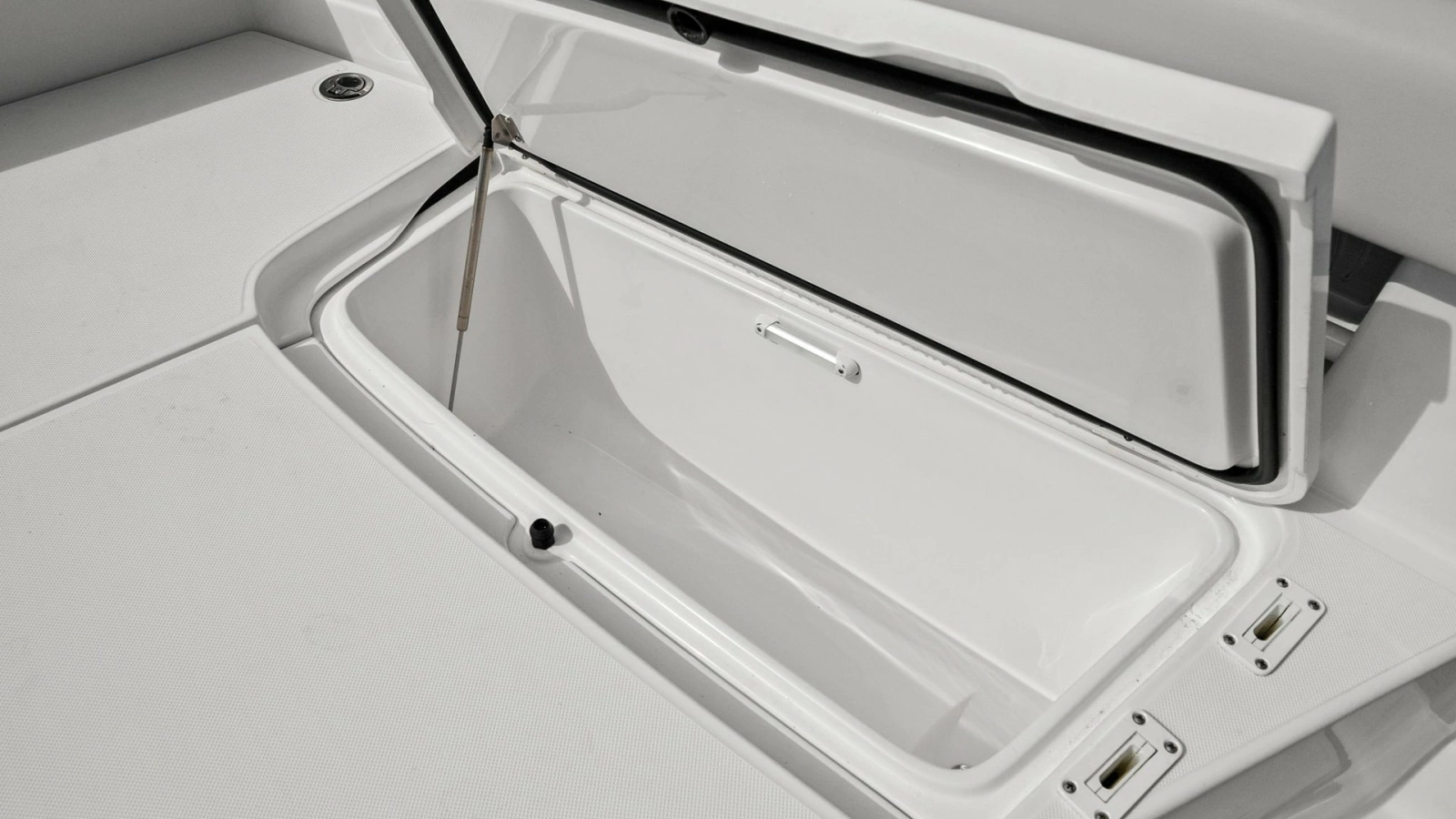 Spacious Deck Storage Compartment