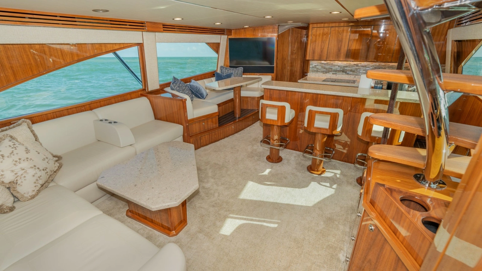 Spacious Main Salon and Galley