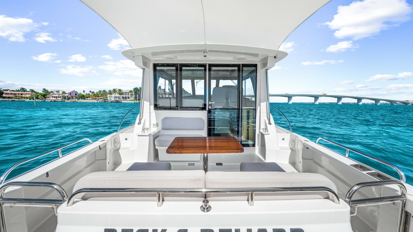 Aft Deck with Seating Area
