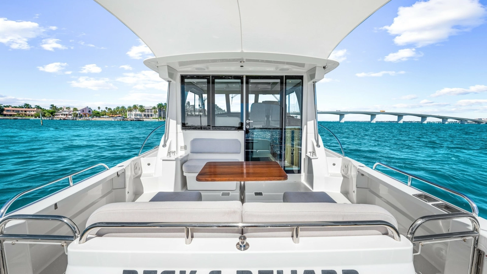 Aft Deck with Seating Area