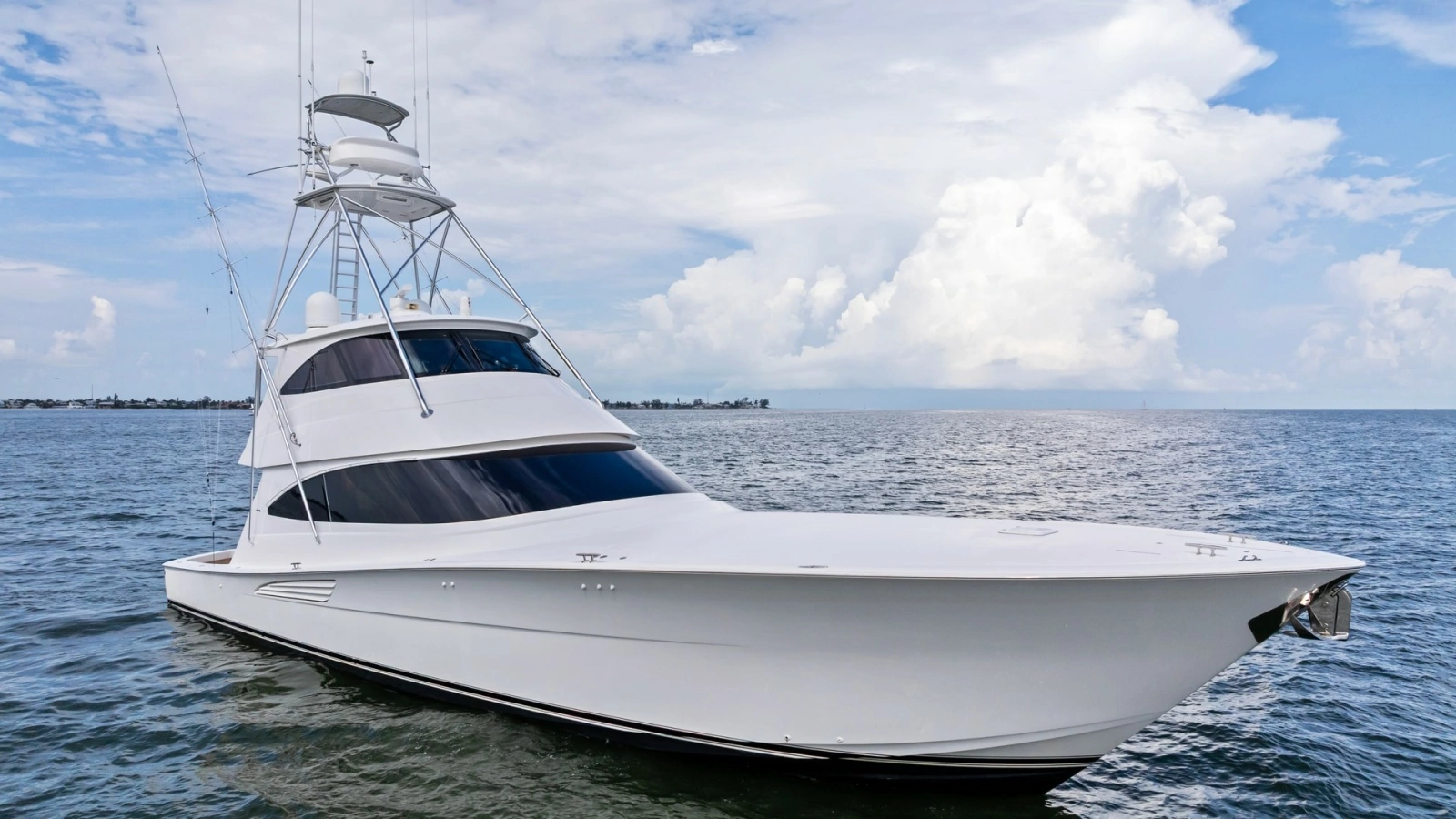 Viking 72 Enclosed Bridge Exterior View