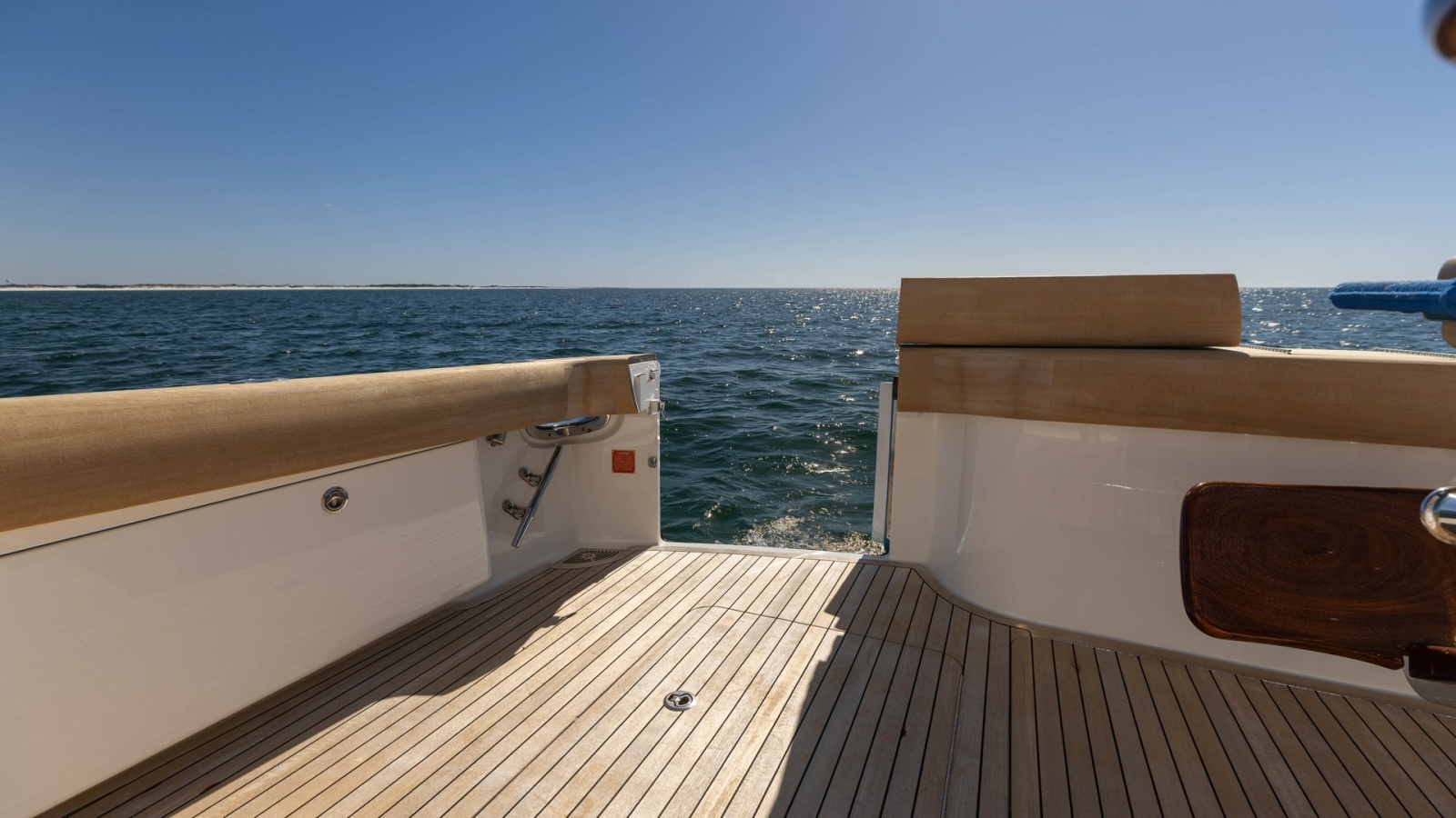Spacious Teak Cockpit Deck View