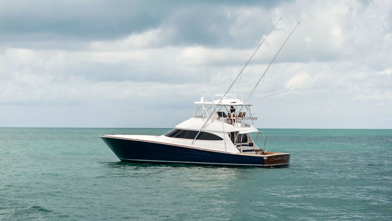 Side Profile of Viking 64 Convertible