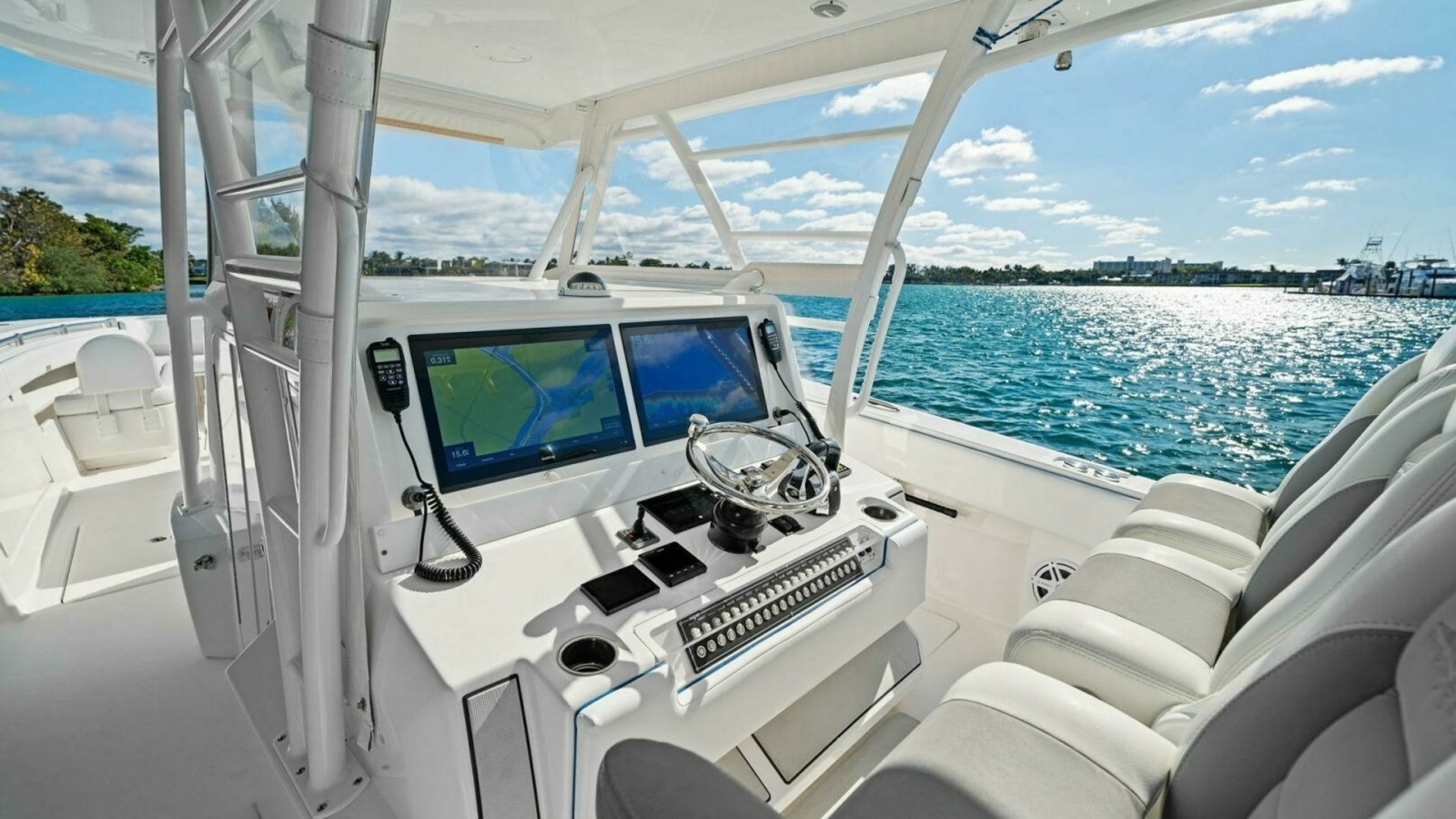 Helm Station with Dual Displays