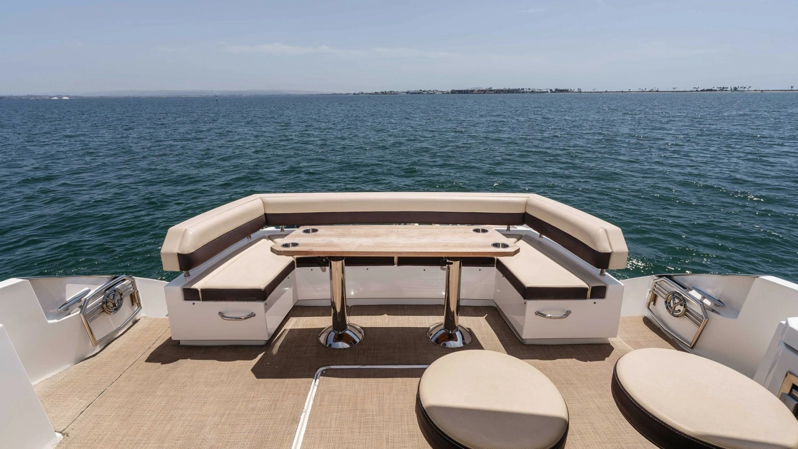 2017 Cruisers 60 Cantius, 'Rising Star' - Aft Deck with Seating and Ocean View