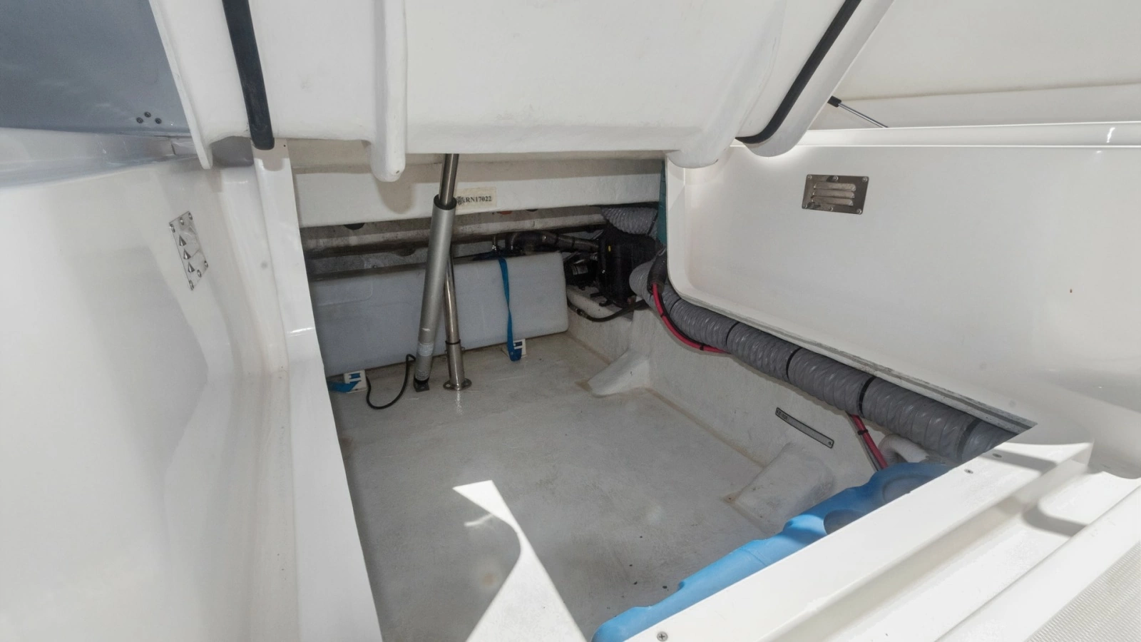 Spacious Under-Deck Storage Compartment
