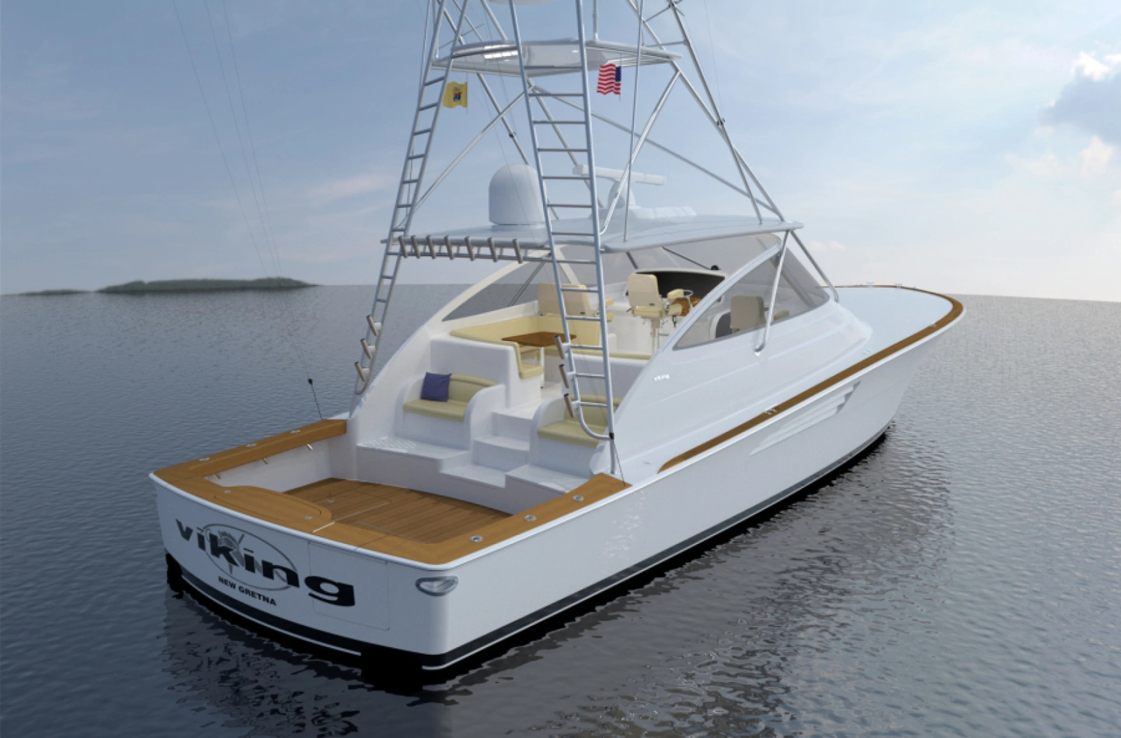 2023 Viking 54 Open Rendering