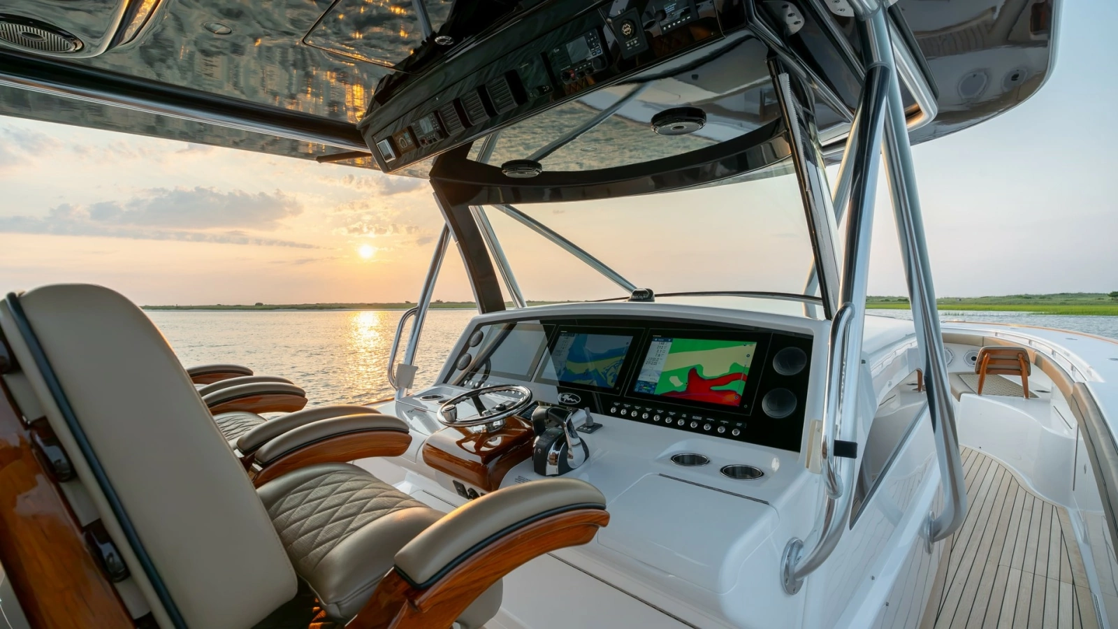 Helm Station with Dual Displays