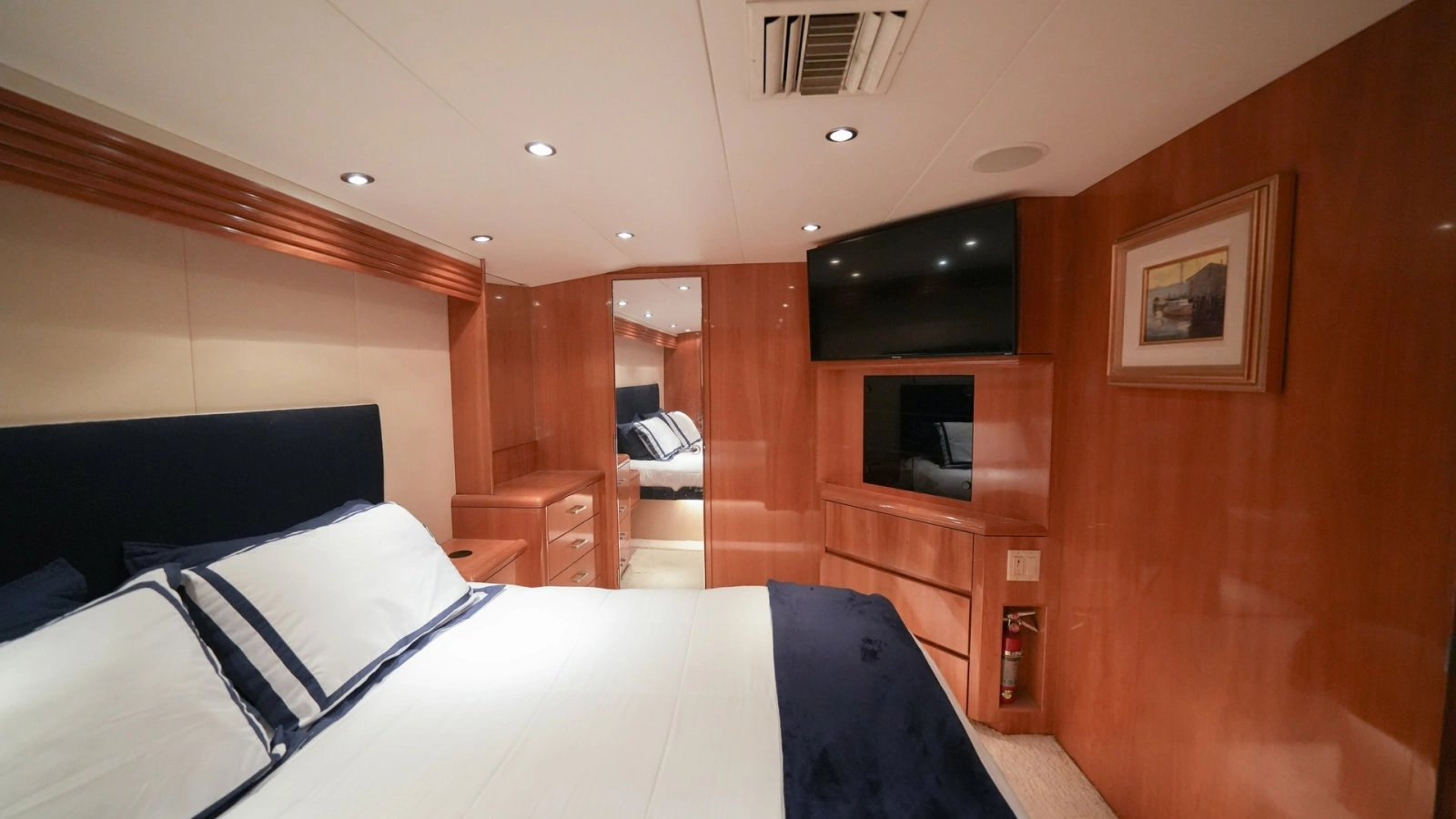 Master Stateroom with Luxurious Finish