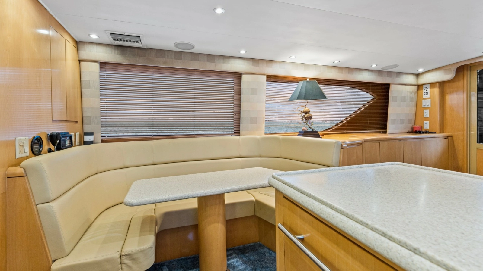 1999 Hatteras 60 Enclosed Bridge Better Days Galley (3)