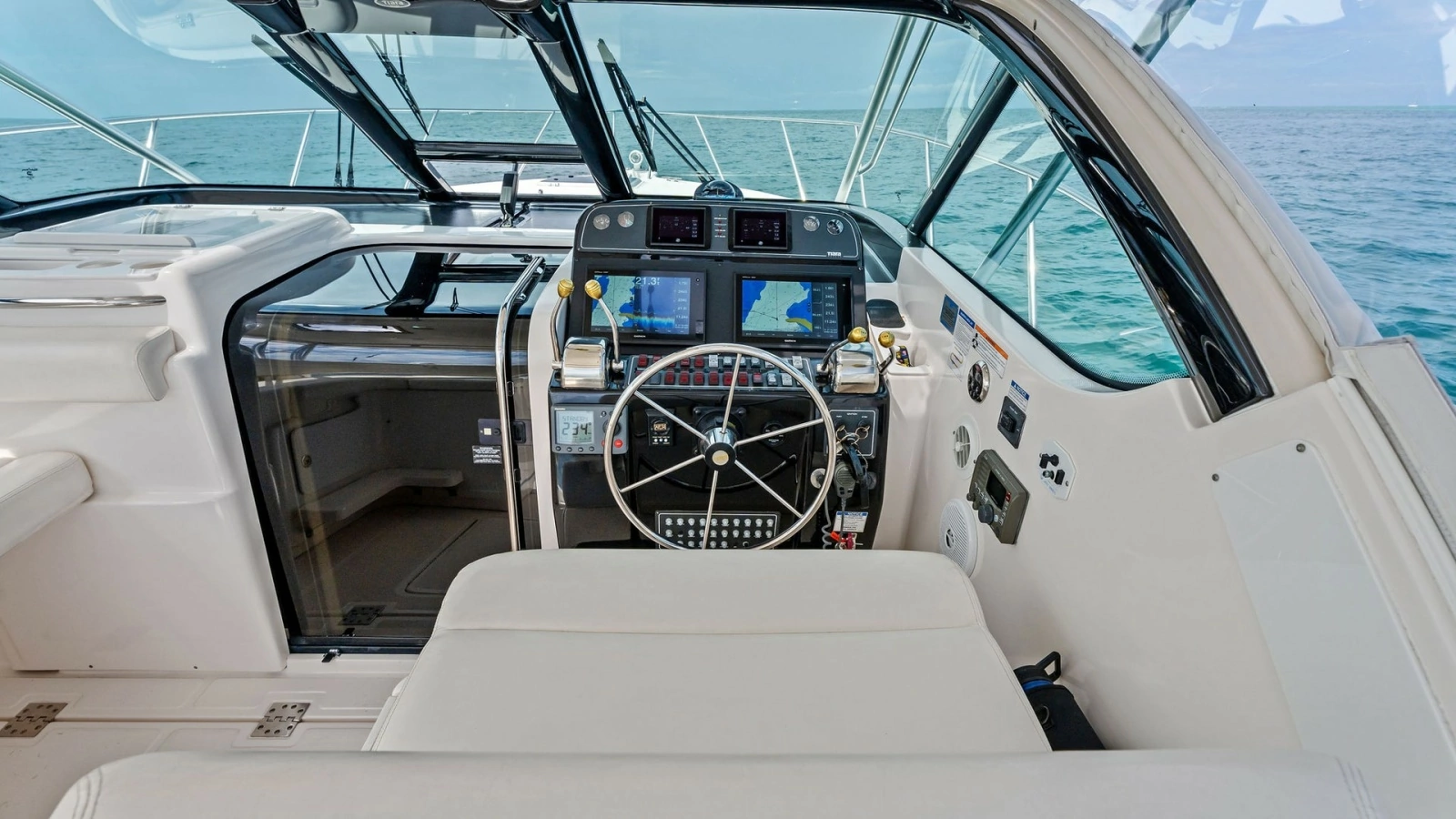 Helm Station with Navigation Displays