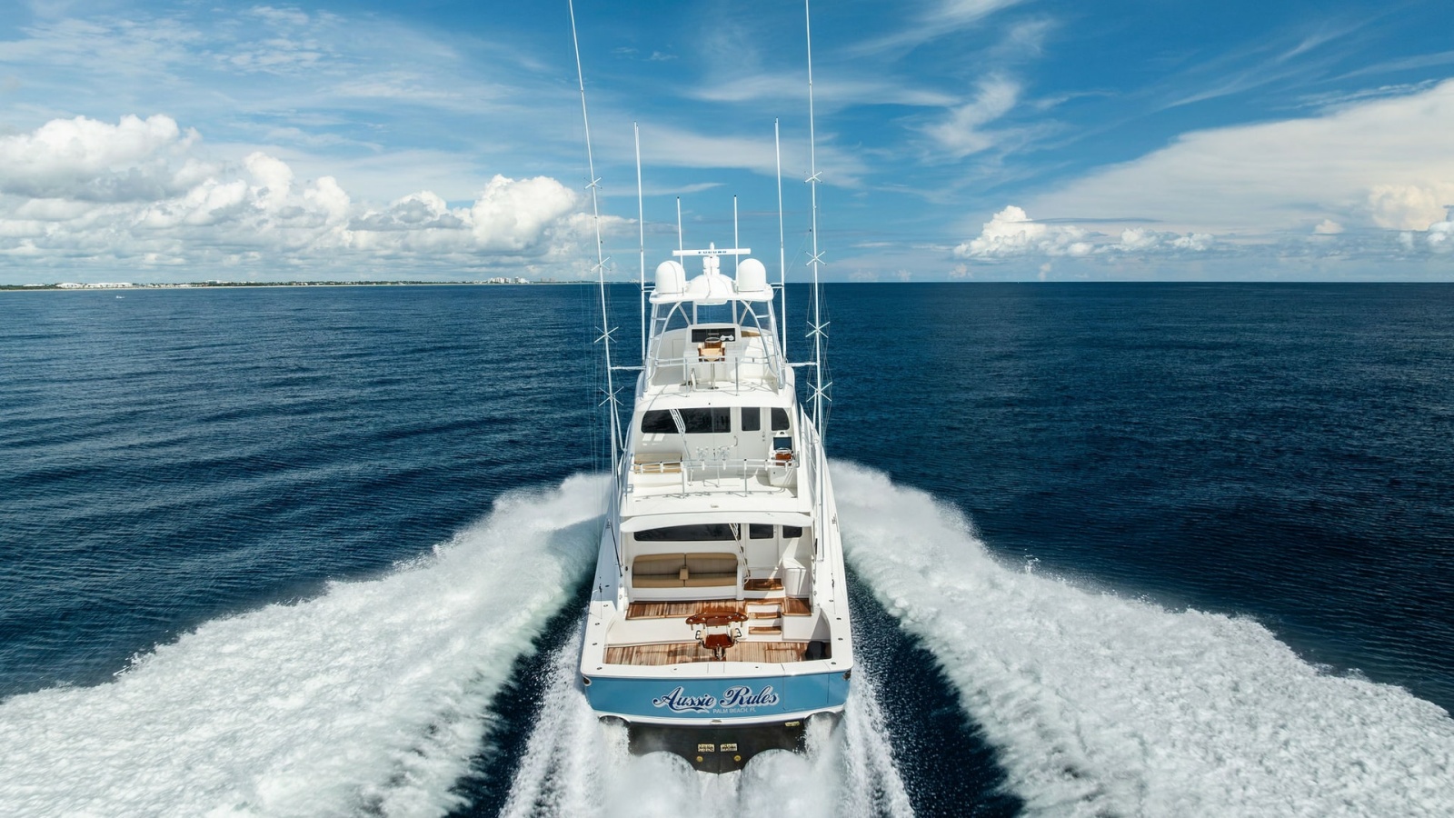 Aerial View of Aft Deck and Wake